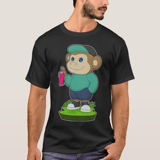 Camiseta Pintor Macaco Spray (Frente)