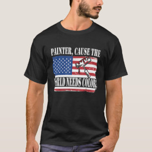 Camiseta Pintor para homens e mulheres 1