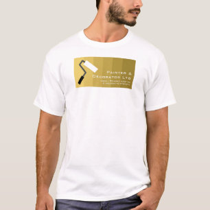 Camiseta Pintor & Rolo de Pintura Ombre Dourado, Pintor & D