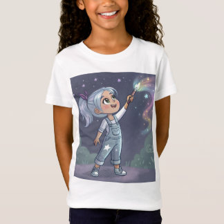 Camiseta "Pintora de Estrelas: A Menina que Pinta o Céu"