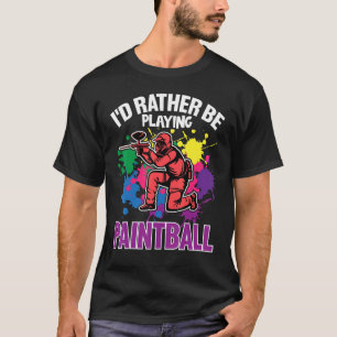 Camiseta Pintores de Bolas Eu Preferiria Estar Jogando Pain
