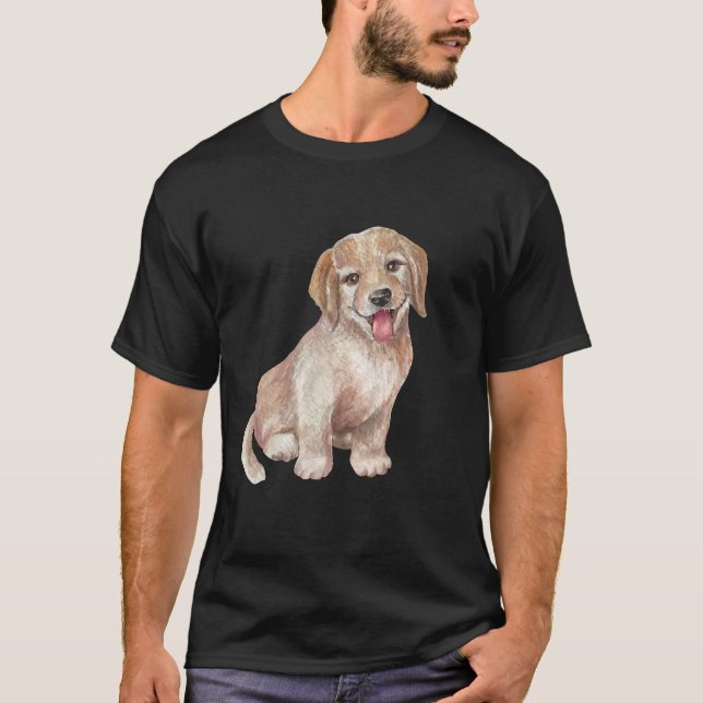 Camiseta Pintti Cão Cachorro Cachorro Cachorro Ouro (Frente)