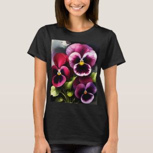 Camiseta pintura a aquarela bonito maroon daek vermelha pan
