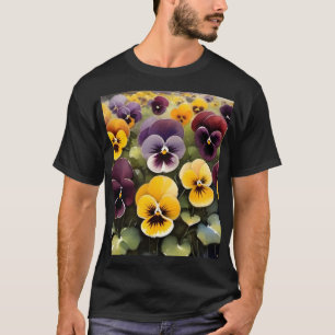 Camiseta Pintura a aquarela e púrpura