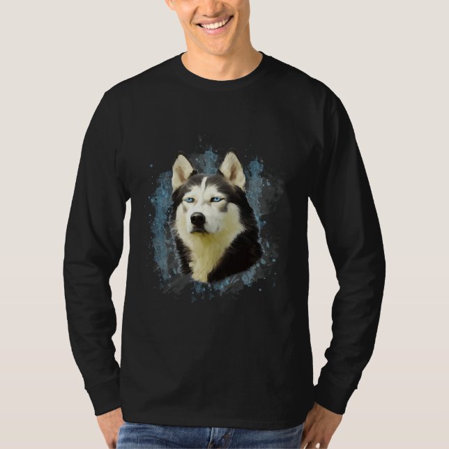 Camiseta Pintura a cores de água salgada siberiana (Frente)