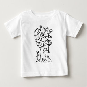 Camiseta Pintura à Mão - Grupo de Árvores Abstratas 1