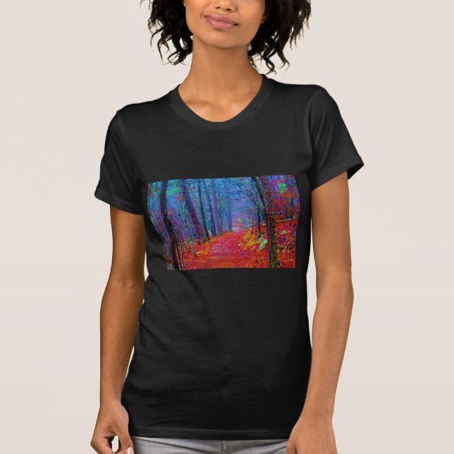 Camiseta Pintura a óleo da Floresta Negra (Frente)