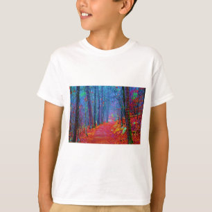 Camiseta Pintura a Óleo Floresta de Luz Negra