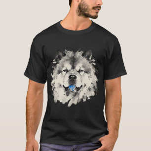 Camiseta Pintura a Tinta Chow Chow Close-up
