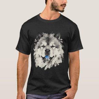 Camiseta Pintura a Tinta Chow Chow Close-up