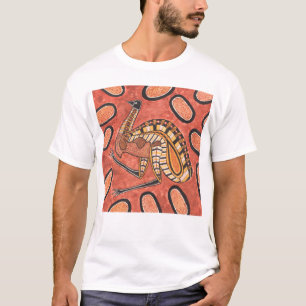 Camiseta Pintura Aboriginal Da Emu