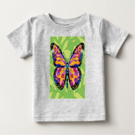 Camiseta Pintura abstrata de borboleta