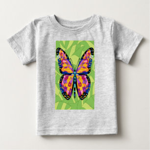 Camiseta Pintura abstrata de borboleta