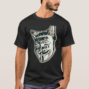 Camiseta Pintura Abstrata Digital De Um Gato 33