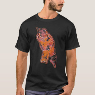 Camiseta Pintura Abstrata Digital De Um Gato 4