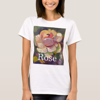Camiseta Pintura acrílica, rosa