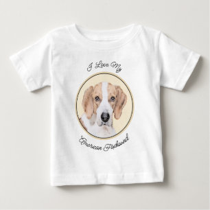 Camiseta Pintura Americana de Foxhound - Arte Cachorra Orig