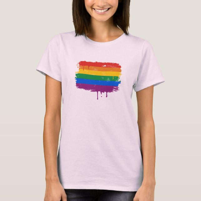 Camiseta Pintura arco-íris (Frente)