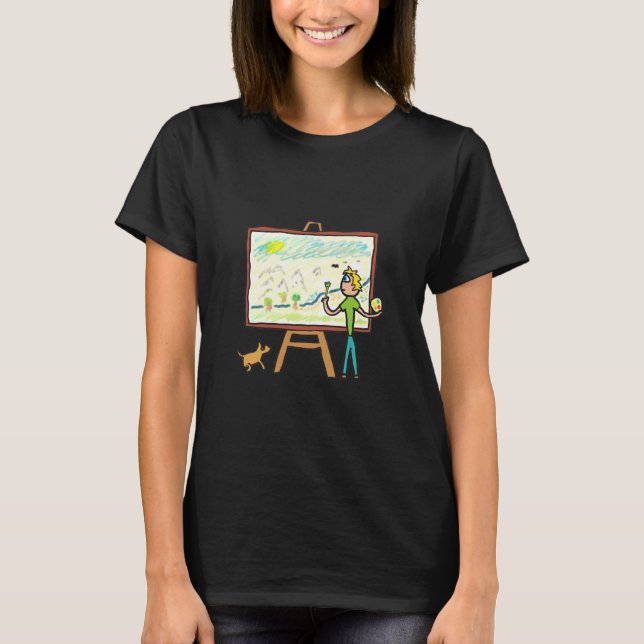 Camiseta Pintura Artista (Frente)