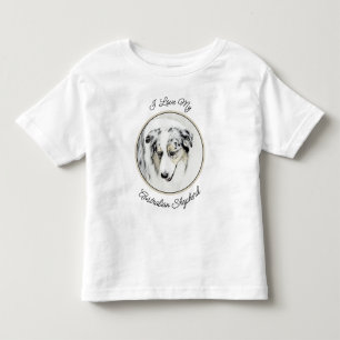Camiseta Pintura Australiana de Pastor - Arte Original de C