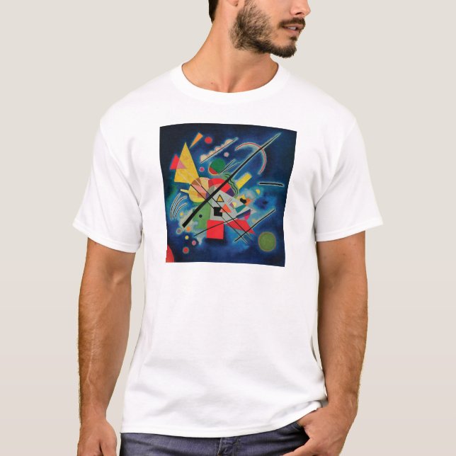 Camiseta Pintura azul por Wassily Kandinsky (Frente)