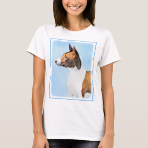 Camiseta Pintura Basenji - Arte Original Custa