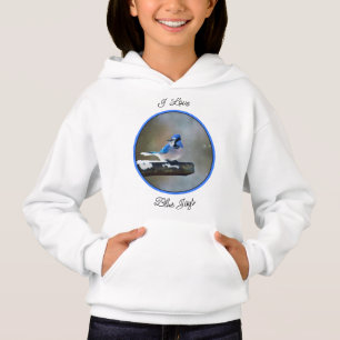Camiseta Pintura Blue Jay - Arte Original para Pássaros