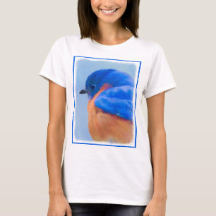 Camiseta Pintura Bluebird - Arte Original para Pássaros