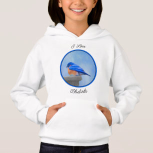 Camiseta Pintura Bluebird - Arte Original para Pássaros