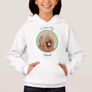 Camiseta Pintura Briard - Arte Cachorro Original