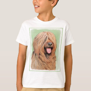 Camiseta Pintura Briard - Arte Cachorro Original