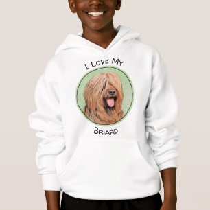 Camiseta Pintura Briard - Arte Cachorro Original
