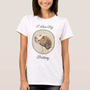 Camiseta Pintura Brittany - Arte Cachorra Original