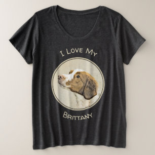 Camiseta Pintura Brittany - Arte Cachorra Original