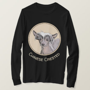 Camiseta Pintura Chinesa Sem Cabelo Penteada Original Dog A