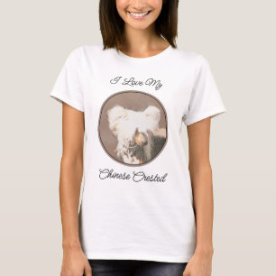 Camiseta Pintura Chinesa Sem Penteado Pintura Original De C