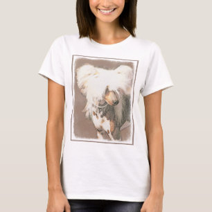 Camiseta Pintura Chinesa Sem Penteado Pintura Original De C