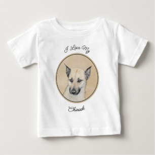 Camiseta Pintura Chinook (Orelhas Apontadas) - Arte Canina
