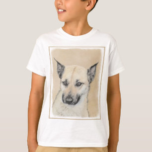 Camiseta Pintura Chinook (Orelhas) - Arte Original para Cãe