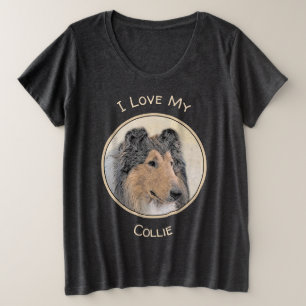 Camiseta Pintura Collie (Rough) - Arte Cachorra Original