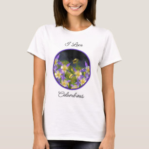 Camiseta Pintura Columbina Azul do Colorado - Arte Original