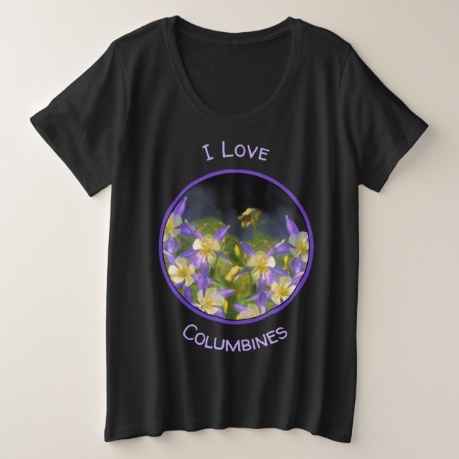Camiseta Pintura Columbina Azul do Colorado - Arte Original (Frente do Design)