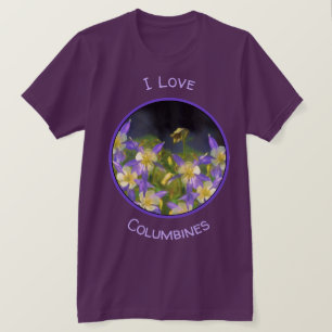 Camiseta Pintura Columbina Azul do Colorado - Arte Original