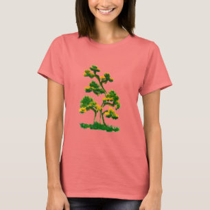 Camiseta Pintura da árvore pelo elefante