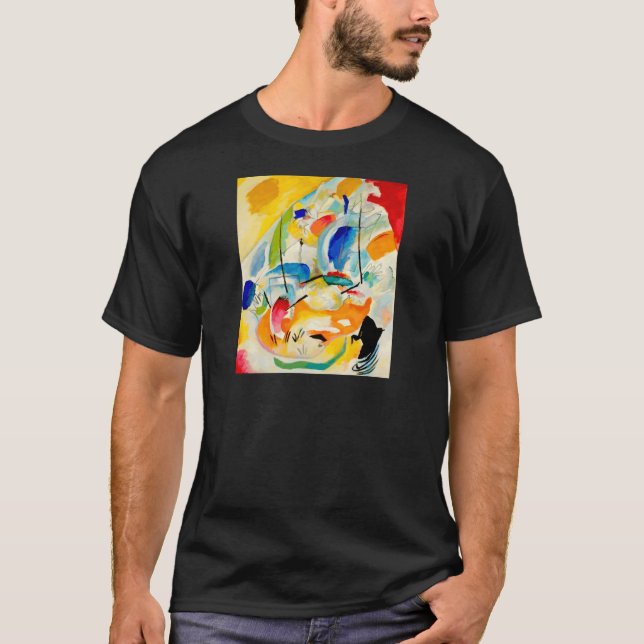Camiseta Pintura da Batalha do Mar de Kandinsky em 1913 (Frente)