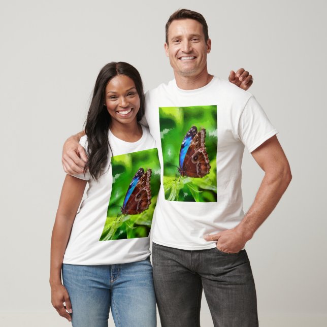 Camiseta Pintura da borboleta (Unissex)