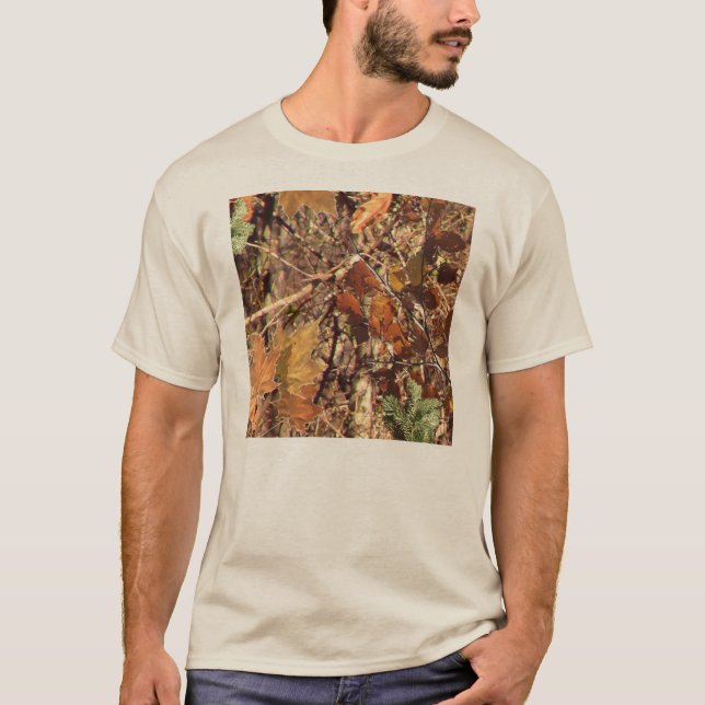 Camiseta Pintura da Camuflagem Natural de Hunter (Frente)