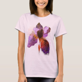 Camiseta Pintura da Flor Iraniana Siberiana