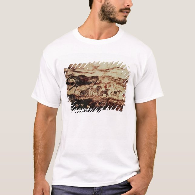 Camiseta Pintura da rocha de uma vaca do pulo (Frente)