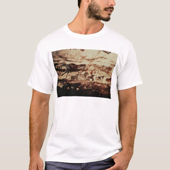 Camiseta Pintura da rocha de uma vaca do pulo (Frente)
